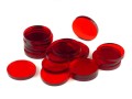 ARTMBR25_Podstawki pod figurki(20), okrągłe, transparentne-czerwone, 25 mm średnicy_białetłob.JPG