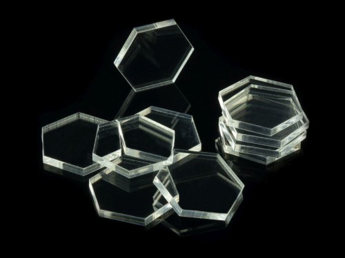 ATMBH25_Podstawki pod figurki(10), kształt sześciokąta, transparentne,  25x3 mmb.JPG